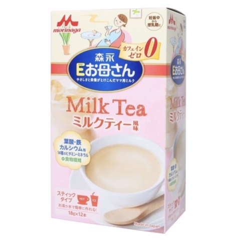Sữa bầu Morinaga vị trà sữa 18gx12