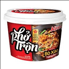 Phở trộn Cung đình Kool bò xốt tương đen bát 80g