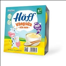 Vỉ 4 hộp váng sữa trẻ em Hoff sữa non 55g