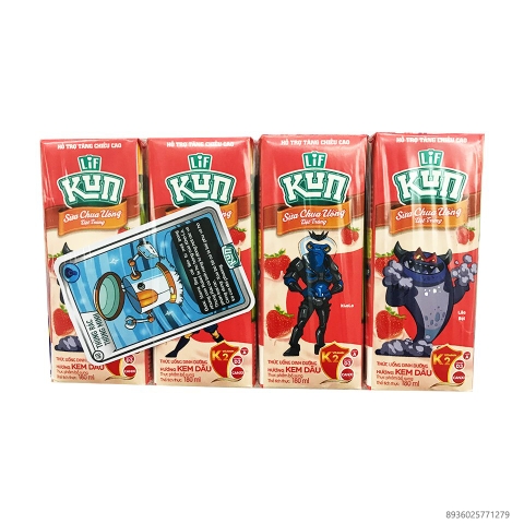 Sữa Kun hương kem dâu 180ml