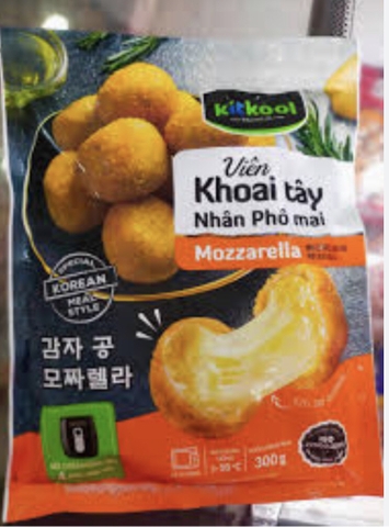 Viên khoai tây nhân phomai Mozzarella KITKOOL gói 300gram