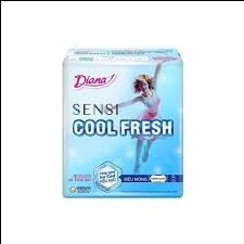 Băng vệ sinh Diana Cool Fresh siêu mát siêu mỏng không cánh 8M
