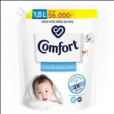 Nước xả vải Comfort cho da nhạy cảm túi 1,8L