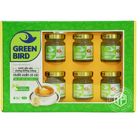 Nước yến Green Bird đường kiêng củ cải432g