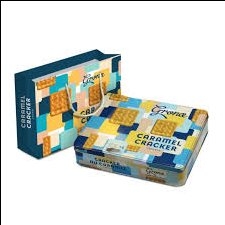 Bánh quy Grona Caramel Cracker made in UKRAINE hộp thiếc 480g