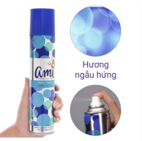 Xịt thơm phòng Ami hương New York - ngẫu hứng 260ml