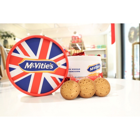 Bánh quy lúa mì nguyên cám McVitie’s Digestive Mini Ấn Độ hộp thiếc 227,5g