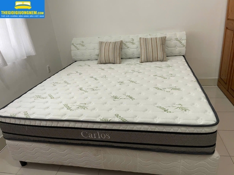 Nệm Carlos - Lò Xo Túi Độc Lập Đóng Hộp Xuất Mỹ Romantic