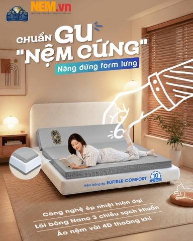 Nệm Bông Ép Kim Cương - Eufiber Comfort