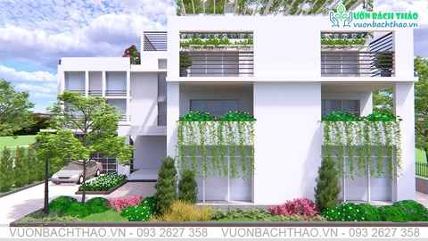Thiết kế sân vườn biệt thự_Bình Chánh