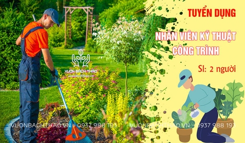 Nhân viên kỹ thuật công trình (SL: 2 người)