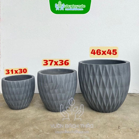 Chậu Đá Mài Trứng Kim Cương