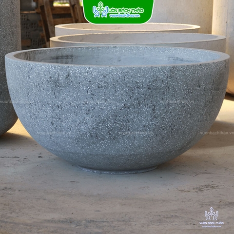 Chậu Đá Mài Hình Tô Trồng Sen Súng