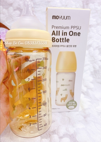 Bình sữa Moyum hoạ tiết Lạc Đà 270ml