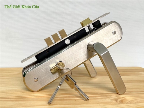 Khóa Cửa Chính Inox Huy Hoàng SS-8533