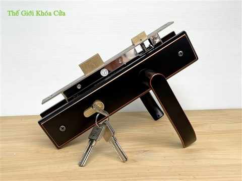 Khóa Inox Màu Đen Huy Hoàng SS-8510ABC