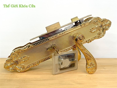 Khóa Đồng Mạ Vàng Bóng AMATOP L-8812-PVD