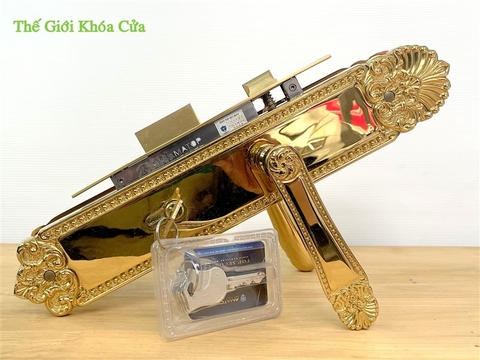 Khóa Đồng Mạ Vàng Bóng AMATOP L-8811-PVD
