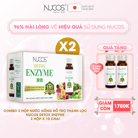 COMBO 2 HỘP NƯỚC UỐNG DETOX LÊN MEN NUCOS DETOX ENZYME