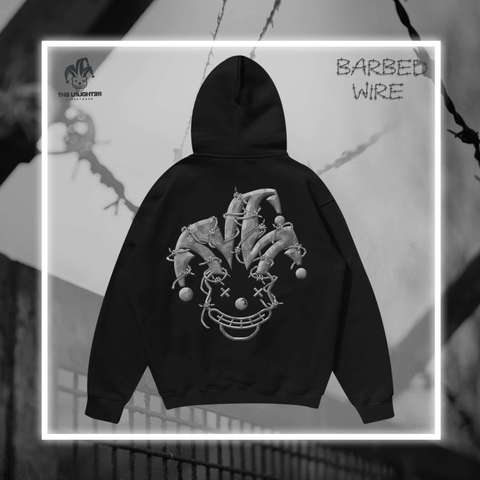 LAUGHTER BARBED-WIRE HOODIE