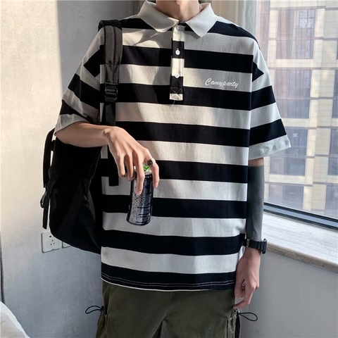 Stripes Oversized Polo