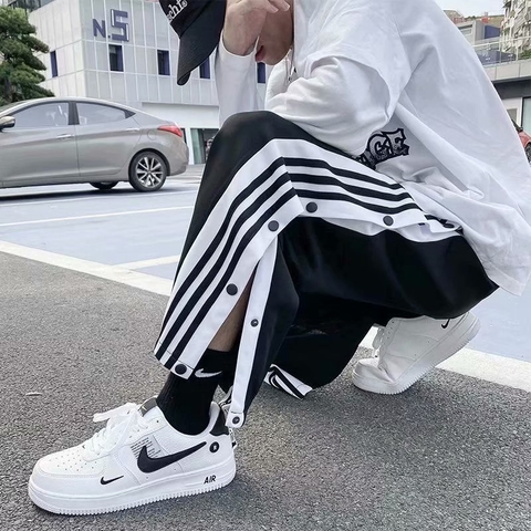 STRIPES BUTTON PANTS