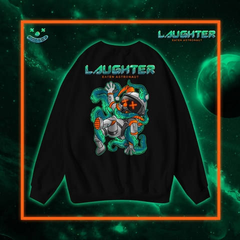 LAUGHTER EATEN ASTRONAUT SWEATER