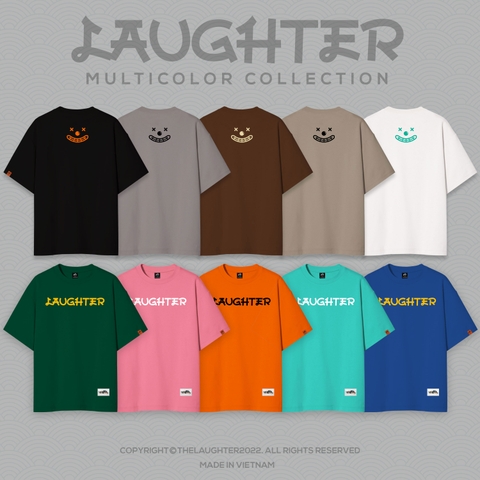 LAUGHTER MINIMALISM BASIC T-SHIRT