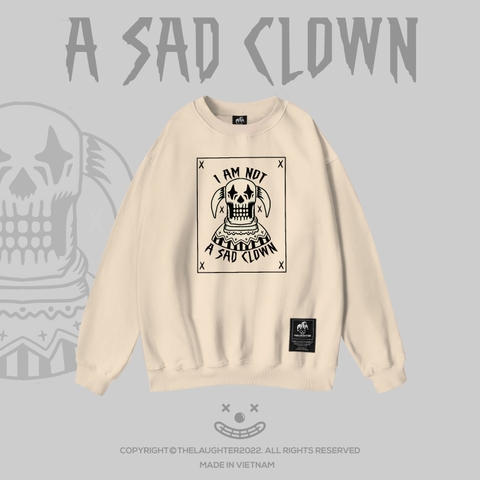 LAUGHTER SAD CLOWN SWEATER