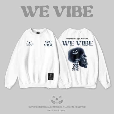 LAUGHTER WE VIBE SWEATER