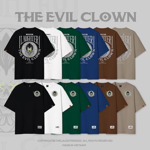 LAUGHTER EVIL CLOWN MULTICOLOR T-SHIRT