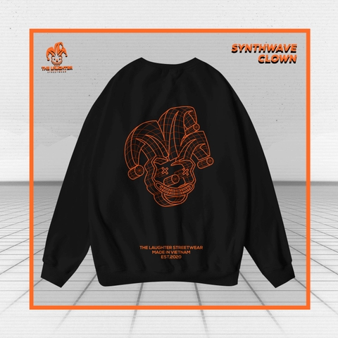 LAUGHTER SYNTHWAVE CLOWN SWEATER