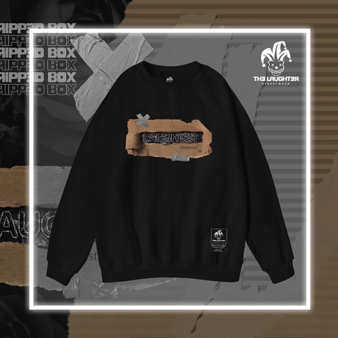 LAUGHTER RIPPED BOX SWEATER