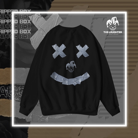 LAUGHTER RIPPED BOX SWEATER