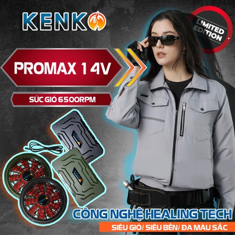 Bộ áo điều hòa KENKO PROMAX 14 mới nhất 2023 màu xám ghi