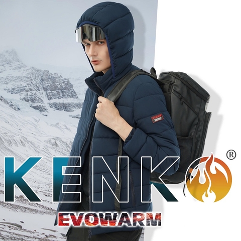 Áo sưởi ấm chạy bằng pin cao cấp sưởi 65 độ Kenko EVOWARM 2024 [ Màu Xanh Navy]
