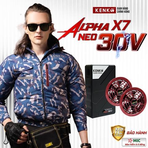 Áo điều hoà KENKO dài tay chất liệu vải taslan màu xanh camo - SM24