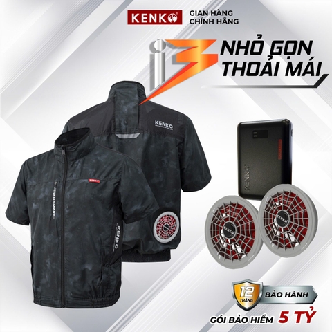 Áo điều hoà KENKO ASAWIND kiểu dáng cộc tay màu rêu