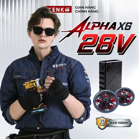 Áo điều hoà KENKO dài tay vải jean sáng chống cháy nhẹ-SM26