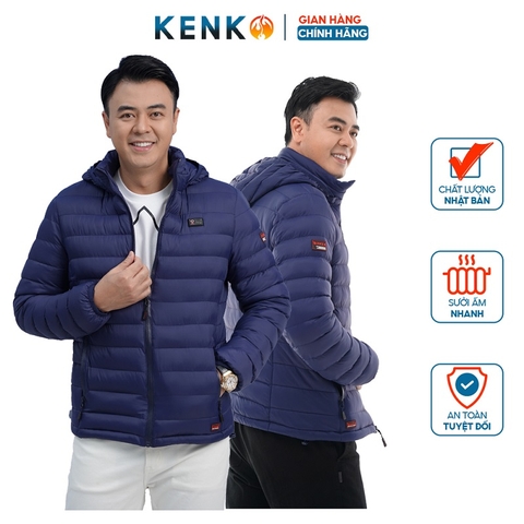 Áo khoác sưởi ấm KENKO J08 công nghệ Nhật siêu ấm, vải chống nước