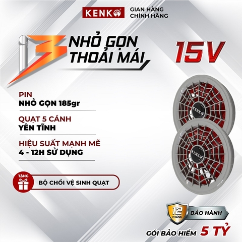 Quạt KENKO I3 tương thích pin 12V/14V/15V