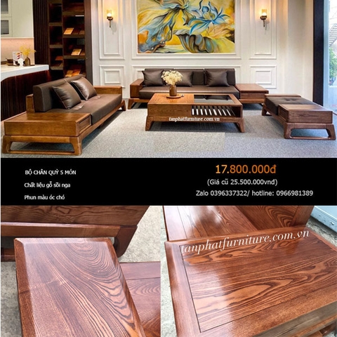 Bộ bàn ghế Phòng Khách Gỗ Sồi Nga Cao cấp ( Mã SGS03) Tan Phat Furniture Bộ Bàn Ghế Phòng Khách Gỗ Sồi Nga Cao Cấp ( Mã Sgs03) Tan Phat Furniture