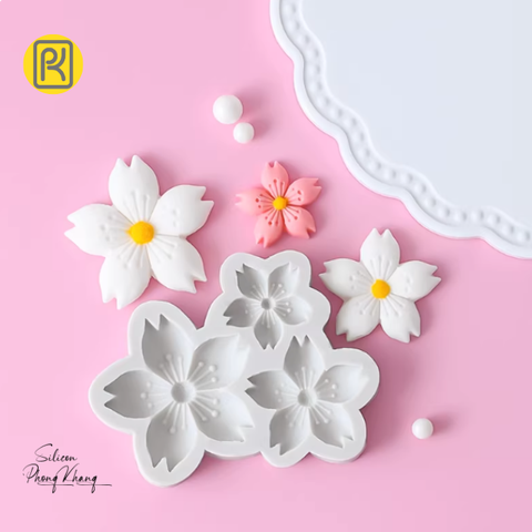 Khuôn silicon hoa anh đào