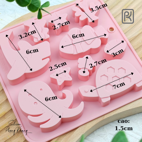 Khuôn silicon hải sản