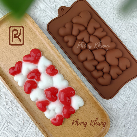 Khuôn silicon ốp hình trái tim