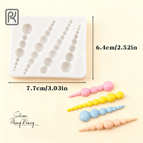 Khuôn silicon trân châu bi