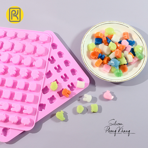 Khuôn silicon kẹo dẻo khủng long