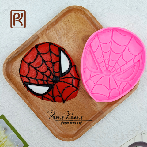 Khuôn silicon hình mặt nạ siêu nhân nhện spiderman