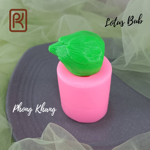 [Ảnh thực] Khuôn silicon 4d Phong Khang làm rau câu hình búp sen non