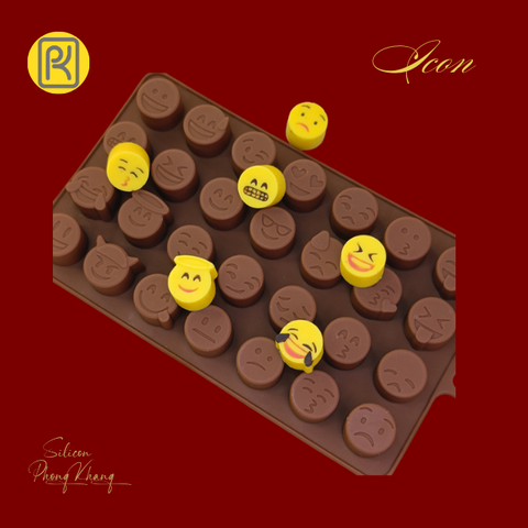 Khuôn silicon hình mặt cười